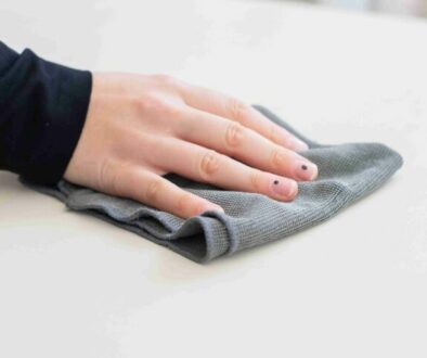 cleaning home with soft cloth
