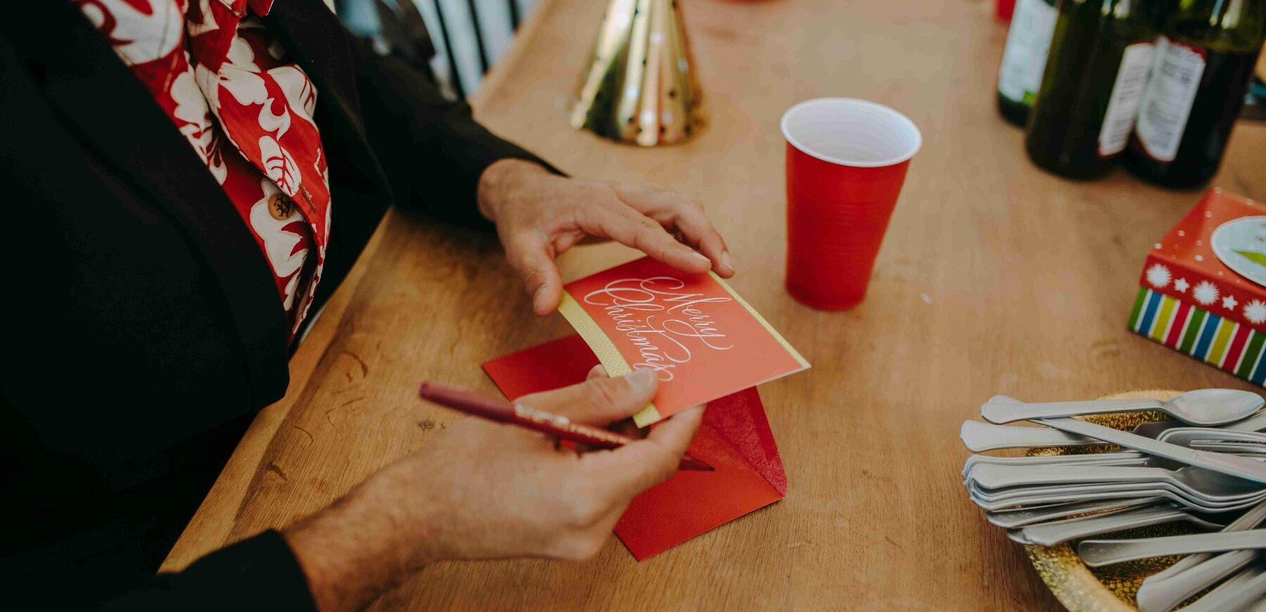 Crafting Christmas Card - Christmas Activities for Family