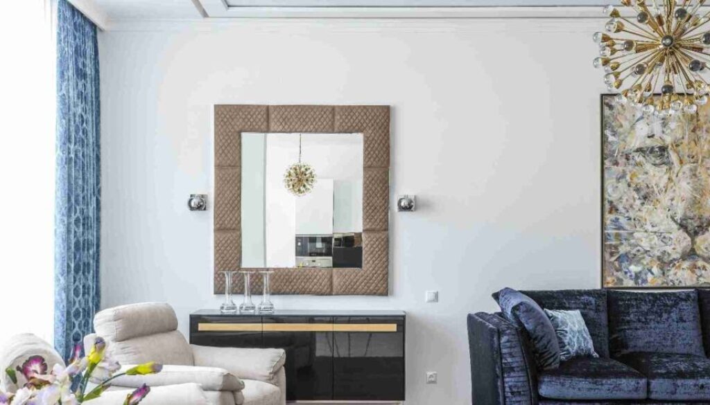 DIY mirror wall